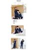 Han Yatong Silk Couple Pajamas Set: Autumn Long Sleeve Cardigan Homewear