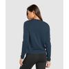 Gymshark Nahtloses Langarm-Top für jeden Tag, Marineblau B8a4q Ub9p