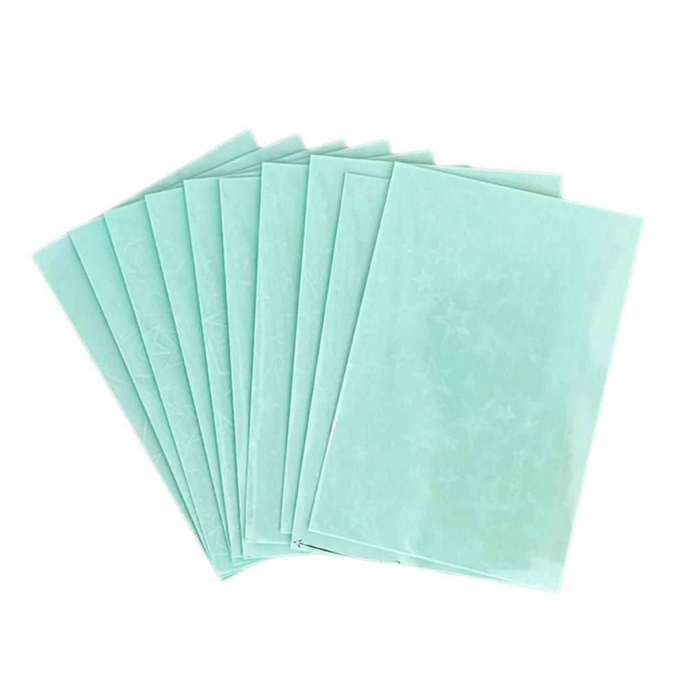 10 Pezzi/Confezione Custodie per Carte Ins Stelline Scintillanti Laser Toploader Custodie per Carte Fotocard Foto di Idol Custodia Protettiva