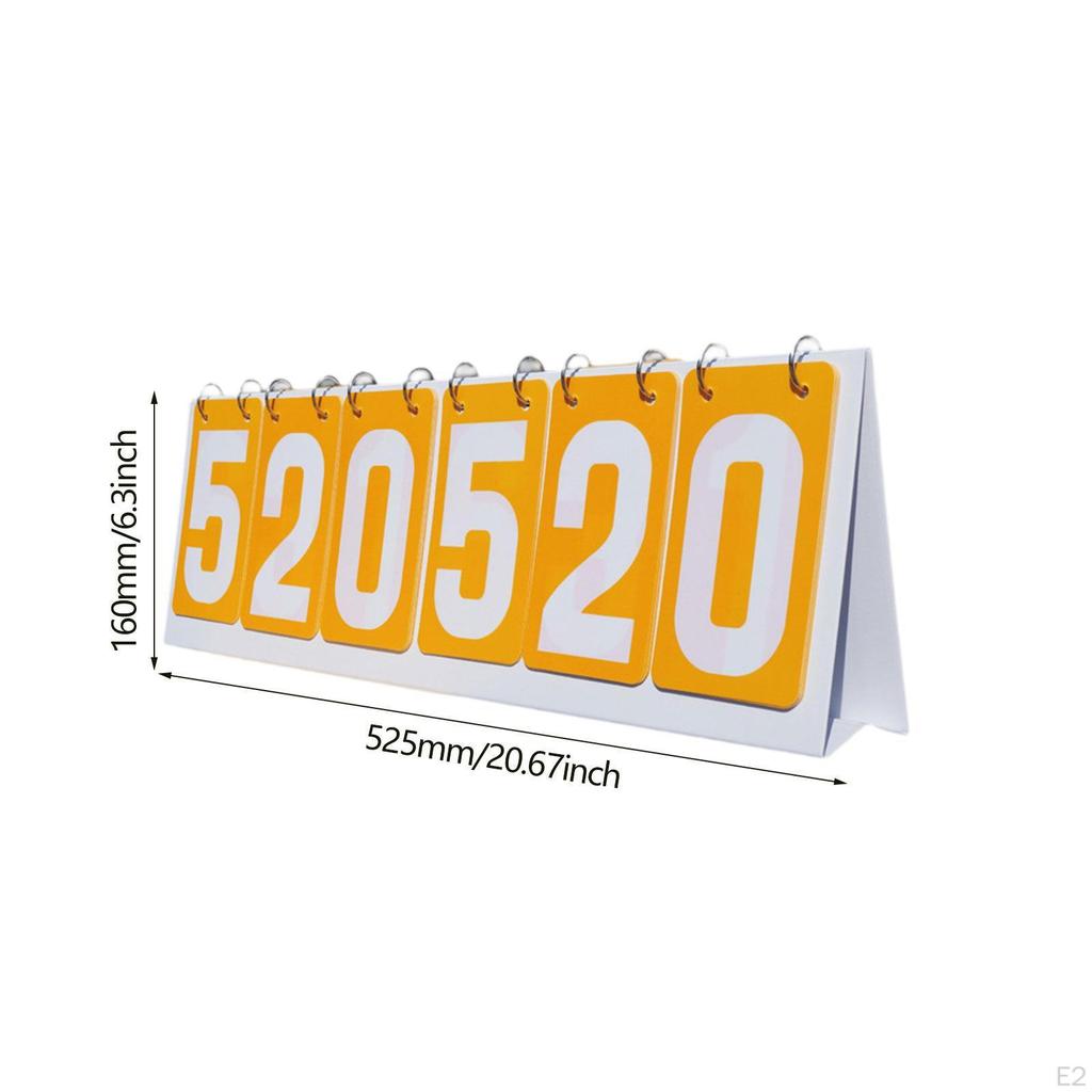 For Sports with 6 Digits Display, Table Score Flipper Soccer And Volleyball