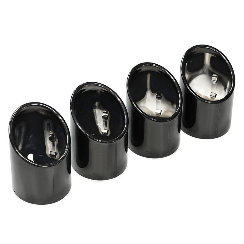 

4 pcs/lot Exhaust Tip Trim Cover For BMW F97 X3M F98 X4M F95 X5M F96 X6M Competition Exhaust Tip Replacement Tailpipe Muffler чёрный