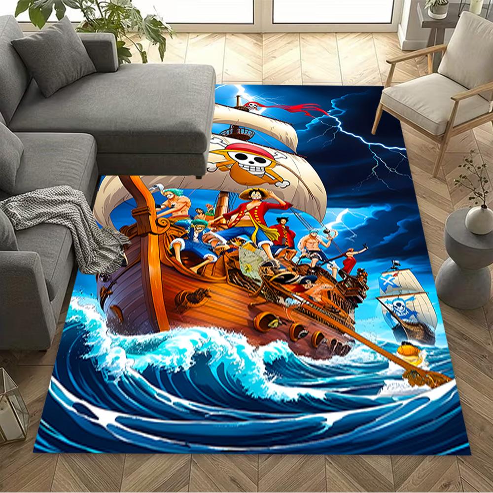 Pirate Ship Adventure Carpet Suitable for Living Rooms Dining Room Entryway Dormitory Anti-slip Rug Office home decor