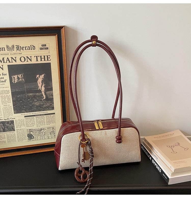 Geantă Tote de Lux cu Capacitate Mare, Geantă Crossbody Retro cu Curea de Umăr, Geantă Boston
