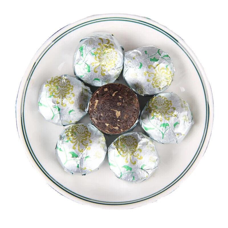 

Юньнань Шу Пуэр Мини Туоча Пу Эр рассыпной чай натуральный здоровый вкус хризантемы