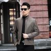 Spring and Autumn Genuine Leather Jacket Men's Sheepskin Jacket Stand Collar Leather Jacket Business Men's Jacket