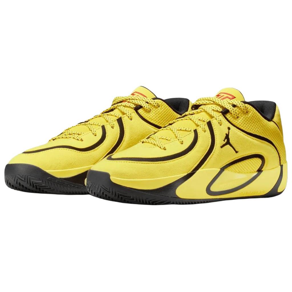 Jordan Tatum 4 Support Rebound Scarpe da Basket Uomo Giallo Nero HQ4613-700