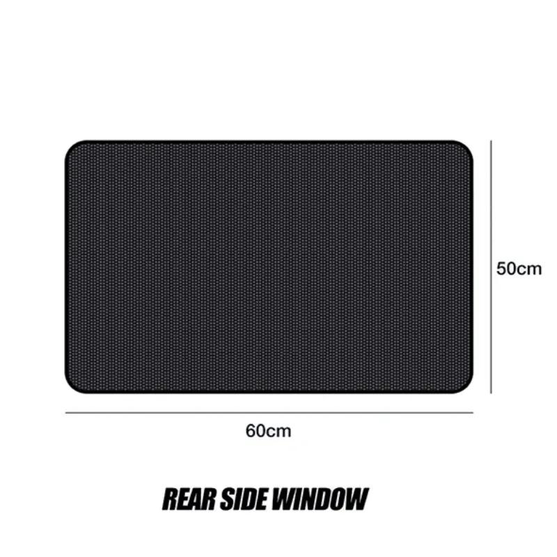Car 5D Magnetic Mesh Sunshade Heat Insulation Strong Magnetic Adsorption Type Sunscreen Covers Car Side Window Blackout Curtains