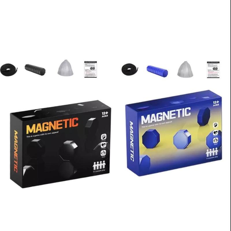 Party Games Magnetic Stones Game Interactive Magnet Board Strategy Game For Family Kids Adults Portable Magnetic Stones Play Set