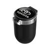 AOL1 Car Interior Sticker Automotive LED Ashtray Garbage Storage Cup For Toyota Hilux Crown TRD Chr Corolla Camry Rav4 Yaris