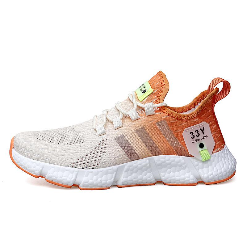 Men's and Women's Shoes Sports Shoes Summer Running Shoes Flying Woven Breathable  Shoes Lightweight Sneakers