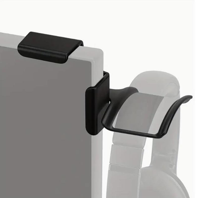 1 Pc Headset Hanger Mount for Monitor Under Desk Adhesive Headphone Holder Stand Gaming Headset Stand with Strong Sticker