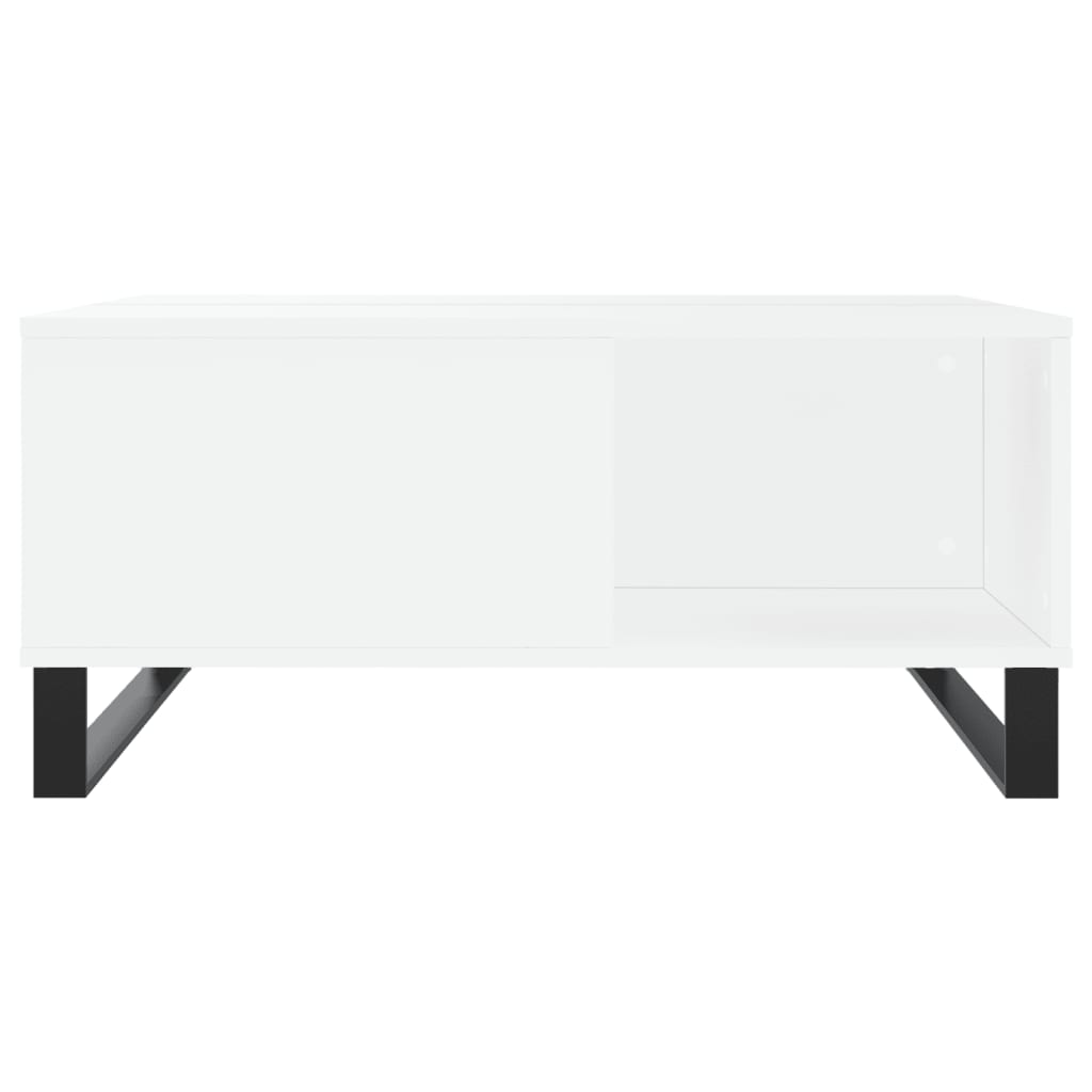 Coffee Table White 80x80x36.5 Cm Particleboard