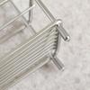 Stainless Steel Toothbrush & Toothpaste Stand (6x12x10cm) Silver