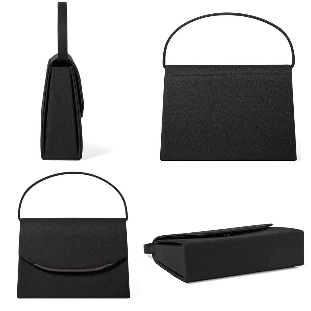 Gurina Damen Formale Tasche, Trauer Tasche, Geeignet für Hochzeiten, Beerdigungen, Abschlussfeiern, Aufnahmefeiern, Hochzeiten und Einschulungsfeiern