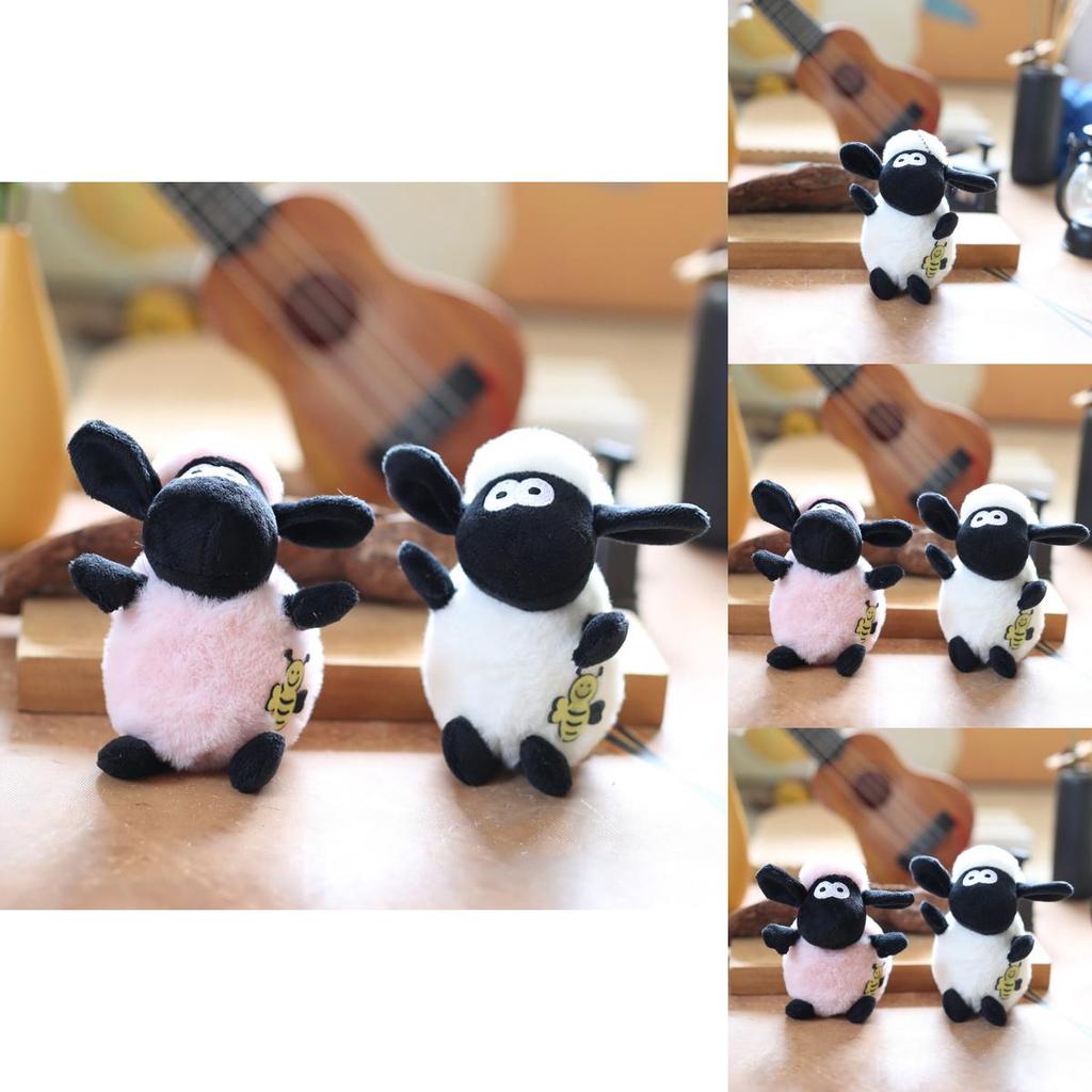 Adorable Plush Sheep Keychain Soft And Fluffy Bag Charm Cute Toy Doll