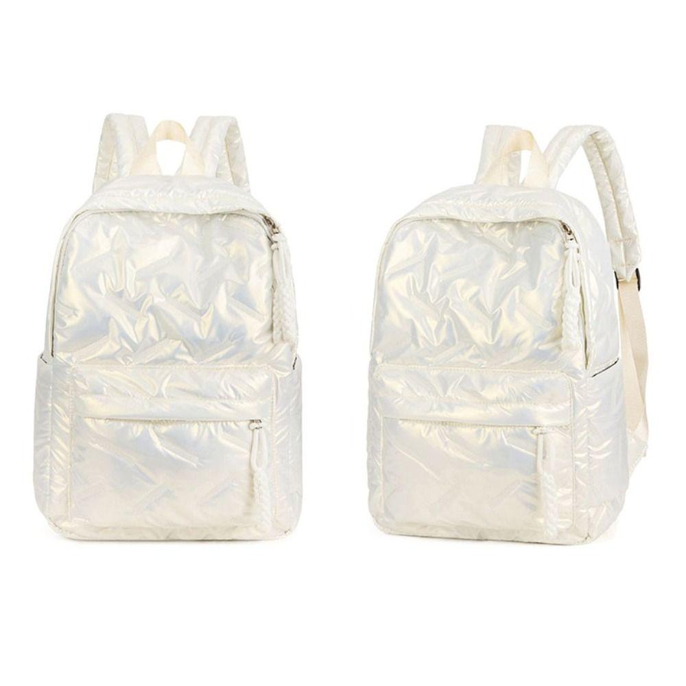 Cloud Space Cotton Backpack Nylon Student Schoolbag Fashion Bubble Shoulder Bag Daily
