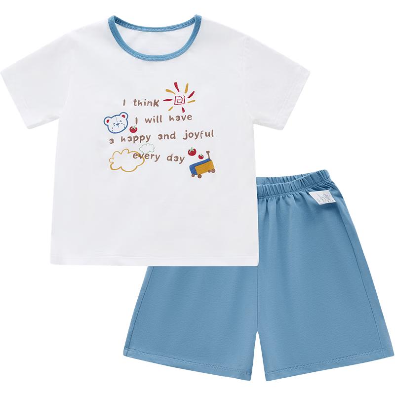 Rabi Children's Summer Short Sleeve Shorts Casual Sports Set