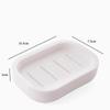 Japanische dicke quadratische Seifenschale aus Kunststoff mit doppellagigem Deckel