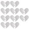 10Pcs Lovers Love Pendant Mould Crystal Epoxy Silicone Mould Heart To Heart Shaped Keyring Mould Jewelry Making Tool