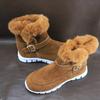 Winter Warm Women Ankle Snow Boots Fur Suede Casual Shoes Flats Short Plush Sneakers 2025 Woman Boots New Fashion Botas Mujer