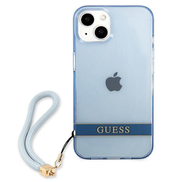 Guess Guhcp13Mhtsgsb Iphone 13 / 14 / 156.1 Niebieski/Blue Hardcase Translucent Strap