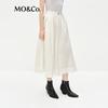 MO&Co. Women's High-Waist A-Line Midi Skirt