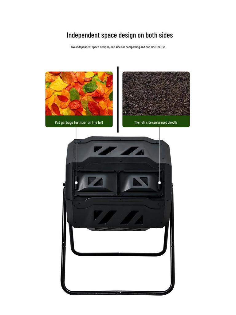 Large Capacity Garden Compost Bin for Leaves & Grass