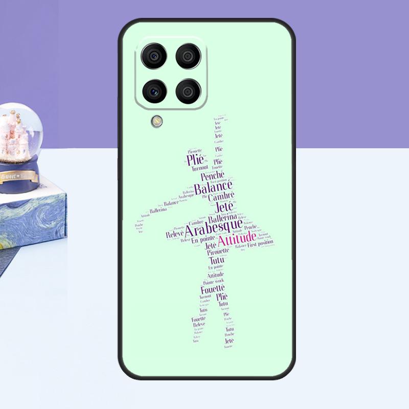 Swan Dance Ballet Case For Samsung Galaxy M52 M32 M12 M21 M15 M55 M56 M36 M16 M06 M13 M33 M53 M14 M34 M54 M31