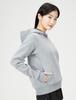 Champion Techweave 3LS Hooded Long Oxford Size M Women's Sweatshirt, CW-WS102, Sleeve, Stretch, Warm, Water-Repellent, One-Point Logo, Gray,