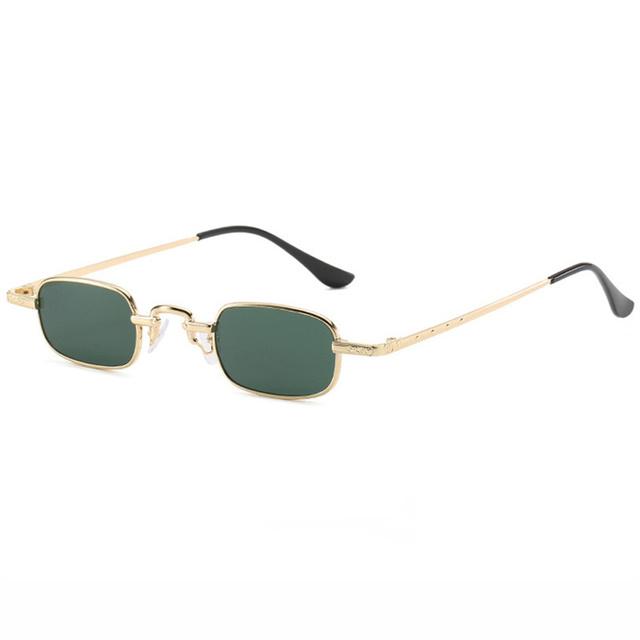 Small Rectangle Sunglasses For Women Men Retro Metal Frame Punk Sun Glasses Vintage Travel Sun Shades Car Uv400 Eyewear