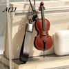 Stylish Instrument Keychain Retro Cello Keychain, Faux Leather Charm with Key Ring, Pendant Players for Car Home Keys, Music Lover Gift