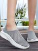 Fashion Breathable Male Sports Shoes Gray Quick-Drying Jogging Light Korean Outdoor Without Leather Stylish Jump Men's Casual Sneakers