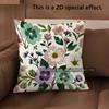 2D Vintage Floral 2D  Print Throw Pillow Covers Pattern Cushion Cover Suitable For Sofa Bedroom Car Pillow Cover