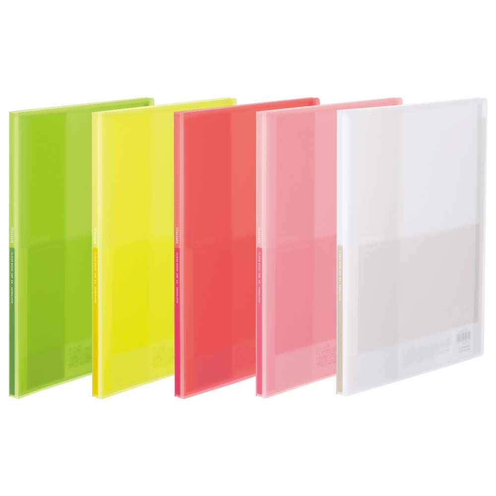 KOKUYO Clear Glassel Фиксированный A4 20 Теплый Блок, Серия, Тип, 5 шт., Размер, Листы, Цвета, 99K-RA-GL20X5-1