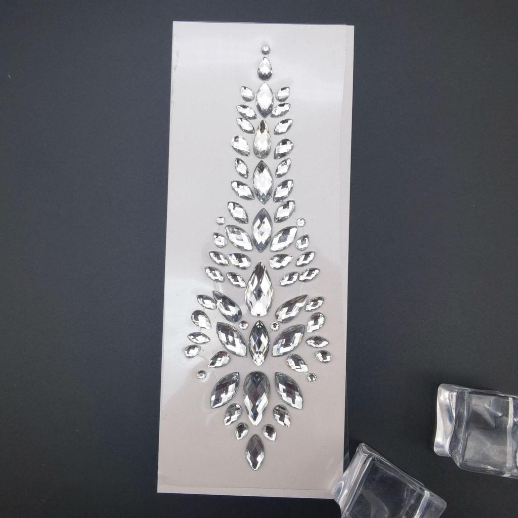 Rhinestone Masquerade Face Stickers for EDM & Carnival