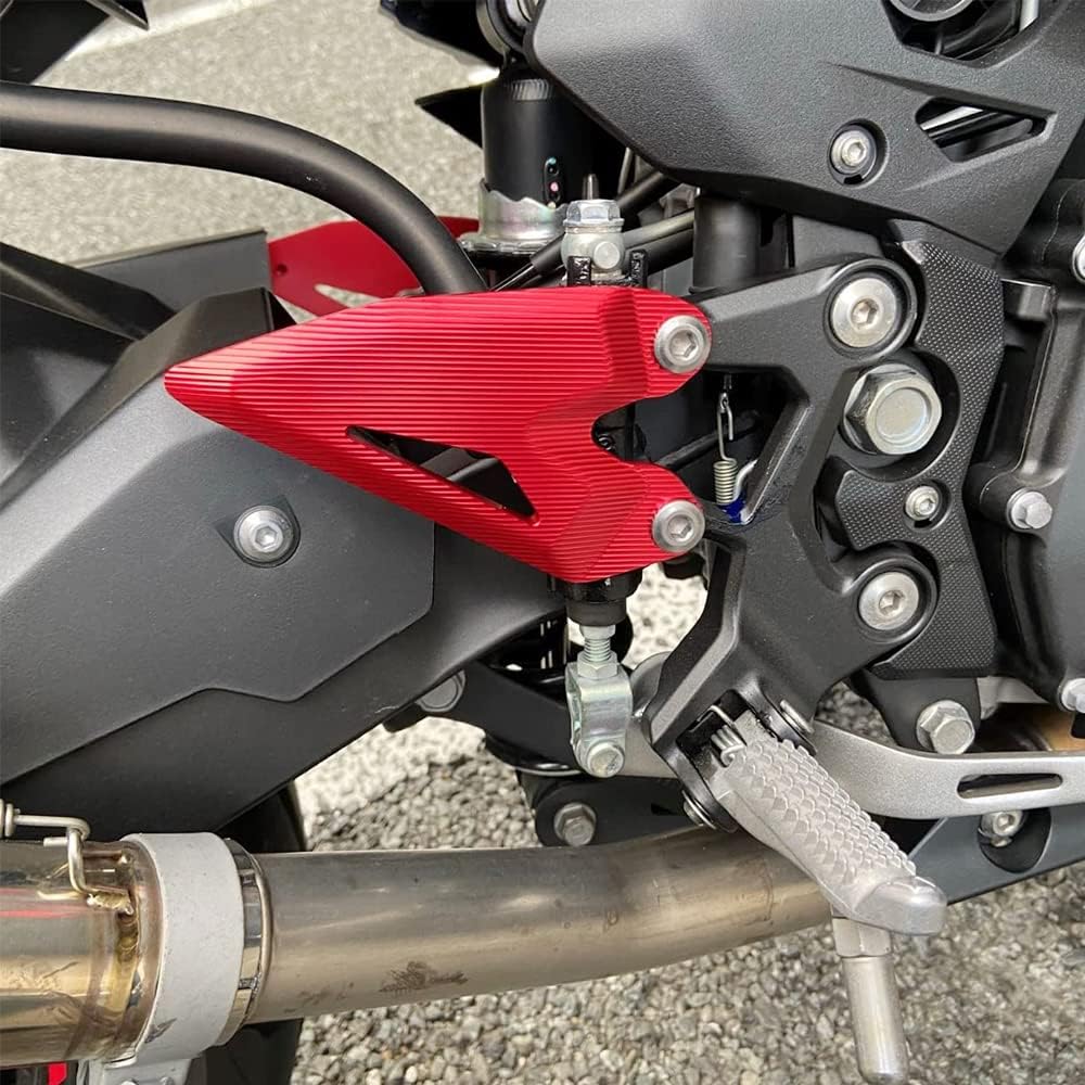 LEDISHUN Foot Peg Heel Plate Guard Protector Foot Pegs For Kawasaki Ninja 400 Z400