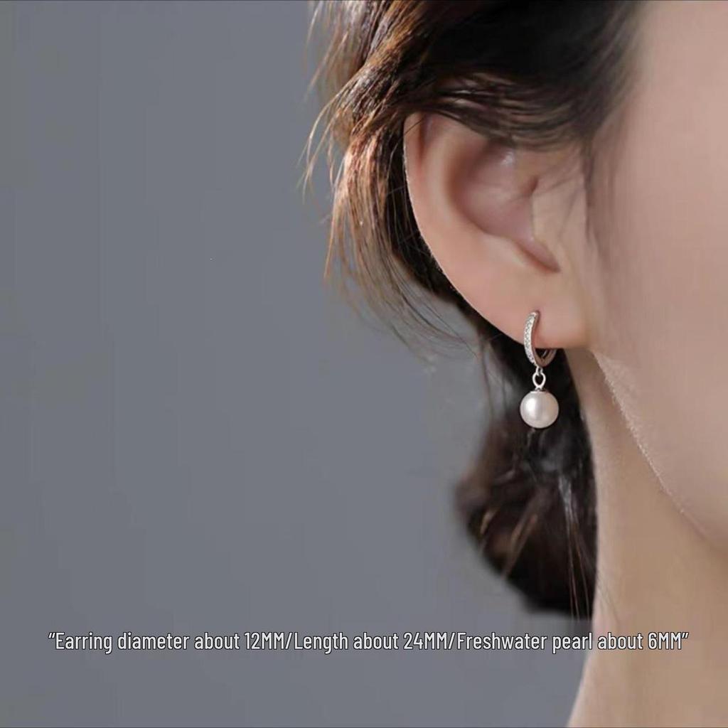 2023 Women's Niche Design Pearl Earrings: 925 Sterling Silver, Light Luxury, Summer Style