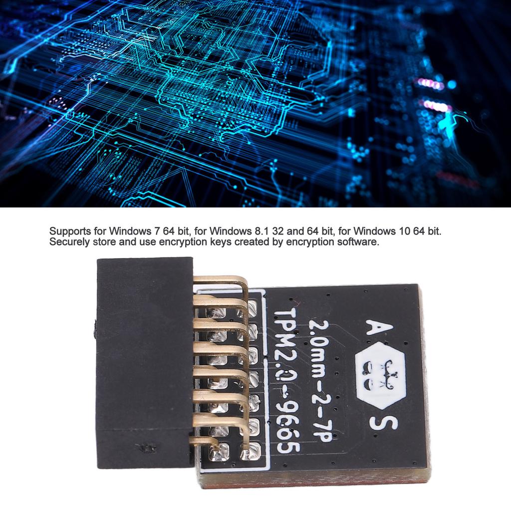 TPM 2.0 Module LPC 14pin Remote Card Encryption Security Board Accessory for ASUS