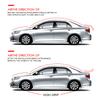 39" Glossy Black Pu Car Rear Roof Lip Trunk Spoiler Wing Lid Tail Sticker Trim