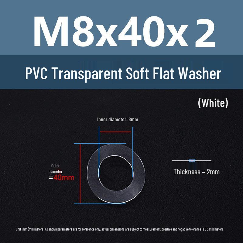 Yigu Transparent PVC Washer: Insulating Soft Rubber Gasket for Screws