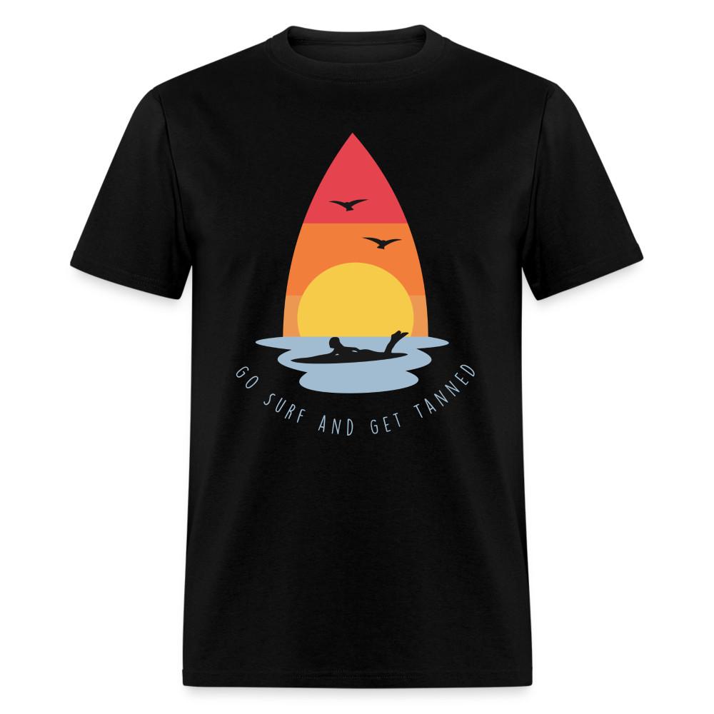 

Go Surf and Get Tanned shirt Surfboard Surfing Sunset T-Shirt Size S-6XL 4XL