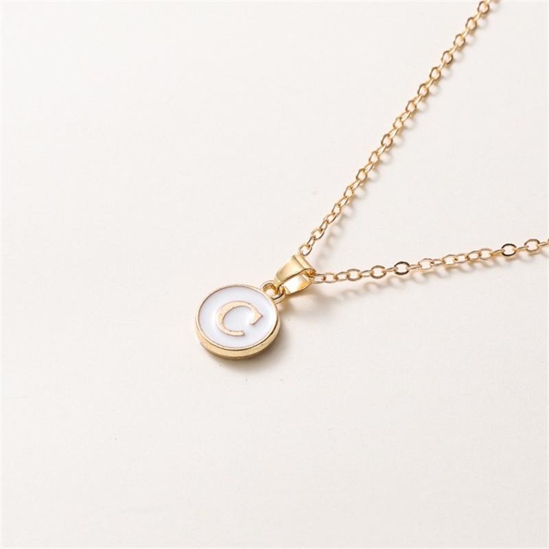 2025 New Fashion Personalized 26 Initials Charm Necklace For Women Men Premium Design Name Necklace Ladies Jewelry Gift