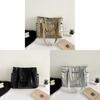 Cotton Tote Bag With Grid Pattern For Casual Daily Use