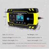 Car Battery Charger 12V 24V Pulse Repair LCD Display Smart Fast Charge AGM Deep Cycle GEL Lead-Acid Charger For Auto Motorcycle