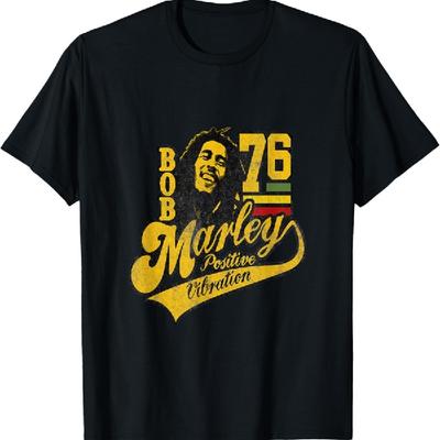 T-shirt de football Bob Marley Positive Vibrations_1
