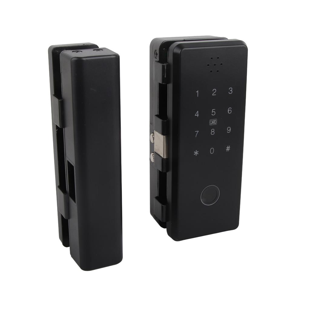 Electronic Glass Door Lock Fingerprint Keyless Entry Electronic Antitheft for Home Office