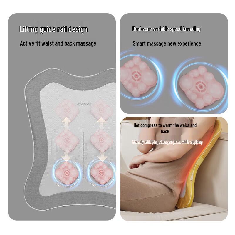 R3 Heated Lumbar & Neck Massage Cushion