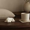3D Printed Sleeping Dog Figurines, White Lying Puppy Ornaments, Realistic Puppy Statue Decorations, Minimalist Desktop Decor for Office Home Cute