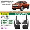Isuzu D-MAX Mud Flaps (2012-2026) for Two-Door & Four-Door Models