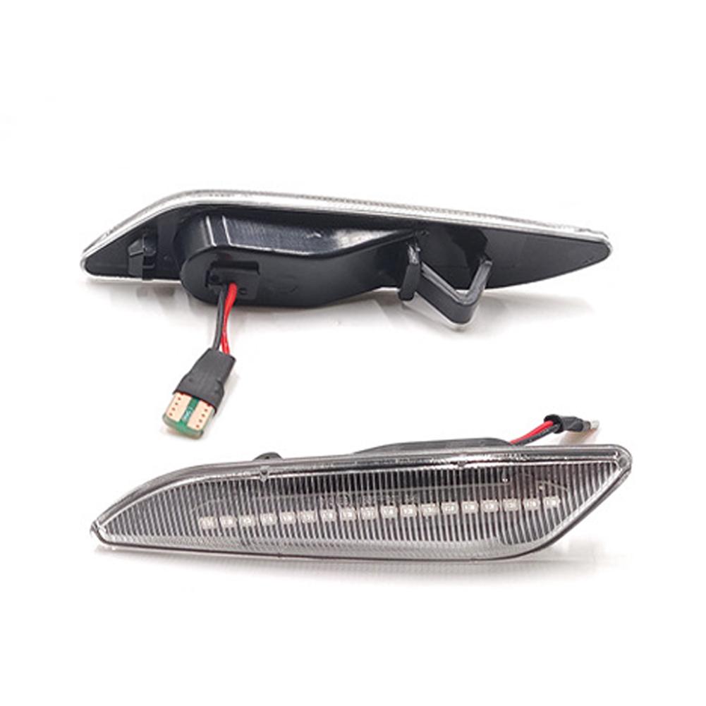 2 Stück Auto Sequentiell Blinkende LED Blinker Seitenmarkierungsleuchte Blinkerleuchte Für Alfa Romeo 147 156 Fiat Egea Tipo Lancia Delta Ypsilon 3